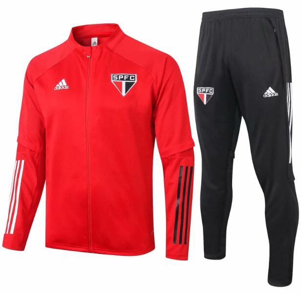 Sao Paulo Red Jacket Training Kits with Pants 2020/21